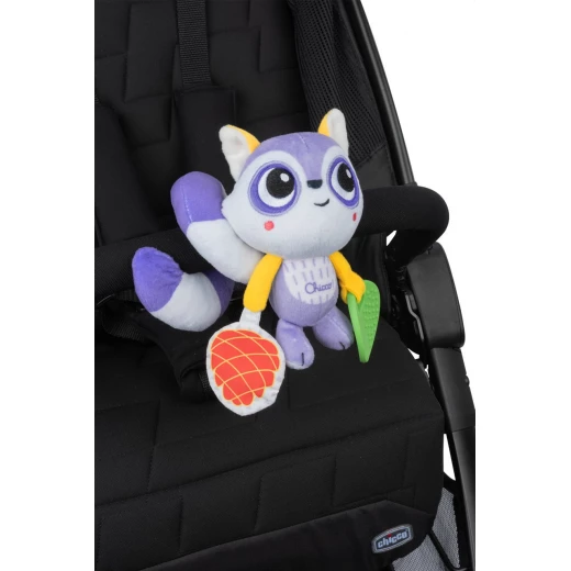 Chicco Racoon On the Go Stroller Rattle Toy with Teether - Chicco - Image 5