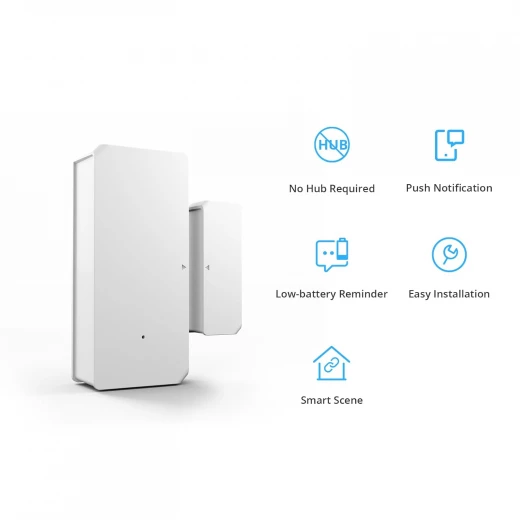 سونوف مستشعر الباب/النافذة اللاسلكي  DW2 Wi-Fi، تنبيهات عبر التطبيق لأتمتة المنزل ونظام الإنذار الأمني اللاسلكي، متوافق مع IFTTT، لا يتطلب بوابة. - سونوف - Image 2