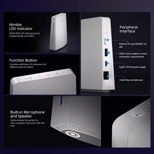 مركز من سونوف iHost للمنزل الذكي، بوابة تحكم مركزية 4G، خادم محلي خاص لأتمتة المنزل الآمنة، متوافق مع شبكات LAN وZigbee، تخزين بيانات محلي وواجهة برمجة تطبيقات مفتوحة للتخصيص (RV1126 DDR4 4GB) - سونوف - Image 8