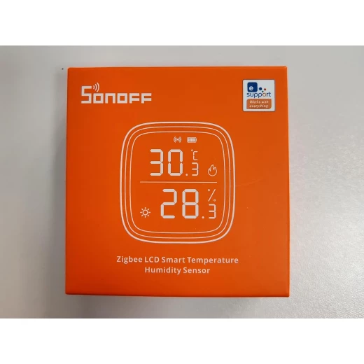 مستشعر درجة الحرارة والرطوبة الداخلي SONOFF Zigbee، مقياس حرارة ورطوبة Zigbee بشاشة LCD SNZB-02D، يعمل مع Alexa وGoogle Home للمراقبة عن بُعد وأتمتة المنزل، يتطلب محور ZigBee 3.0، عبوة من قطعة واحدة - سونوف - Image 2