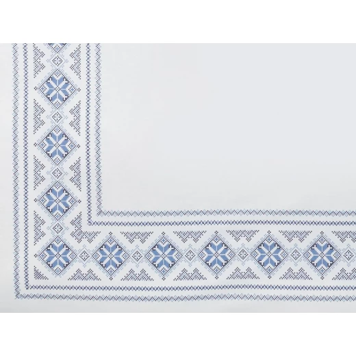 طقم غطاء لحاف مزدوج أير 100% قطن بيركال، أزرق، ناعم وقابل للتنفس، يشمل غطاء لحاف (200×220 سم)، ملاءة (240×260 سم)، و2 كيس وسادة من مدام كوكو - مدام كوكو - Image 3
