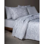 طقم غطاء لحاف مزدوج من الساتان الجاكار من بلاي - 200×220 سم، نسيج ساتان أنيق، متين وناعم من مدام كوكو - مدام كوكو