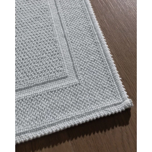 Madame COCO Barres Bath Mat, 100% Cotton, Soft and Absorbent, Blue, 50x80 cm, 700g, Non-Slip Bathroom Rug - Madame COCO - Image 3