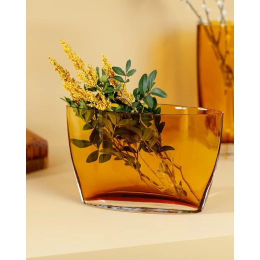 مزهرية زجاجية يدوية الصنع ليس أورّ – 28×19 سم من مادام كوكو - مدام كوكو - Image 2