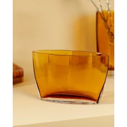 مزهرية زجاجية يدوية الصنع ليس أورّ – 28×19 سم من مادام كوكو