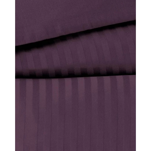 طقم غطاء لحاف ساتان مخطط إليسيا مزدوج – 200×220 سم + 2 × (50×70 + 3 سم) + 240×260 سم من مادام كوكو - مدام كوكو - Image 2