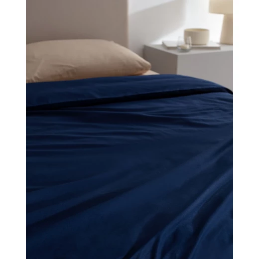 Madame COCO Manon Double Duvet Cover 100% Cotton Ranforce, Navy Blue, Soft & Durable Bedding, 200x220 cm, Timeless Collection - Madame COCO - Image 5