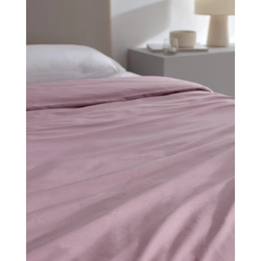 Madame COCO Manon King Size 100% Cotton Ranforce Duvet Cover Soft Light Plum Bedding Set, Breathable & Durable, 240x220 cm, Timeless Collection - Madame COCO - Image 2