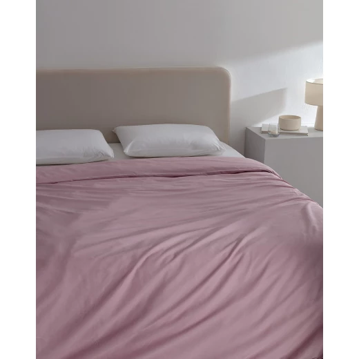 Madame COCO Manon King Size 100% Cotton Ranforce Duvet Cover Soft Light Plum Bedding Set, Breathable & Durable, 240x220 cm, Timeless Collection - Madame COCO - Image 3