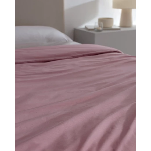 Madame COCO Manon Double 100% Cotton Ranforce Duvet Cover, Dusty Rose, 200x220 cm, Soft, Breathable, Timeless Collection - Madame COCO - Image 3
