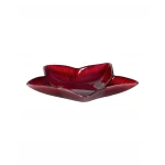 Madame COCO Perrin Red Star-Shaped Glass Plate, 15 cm, Stylish Serving Dish for Modern Tables, Durable & Elegant, Made in Turkey - Madame COCO
