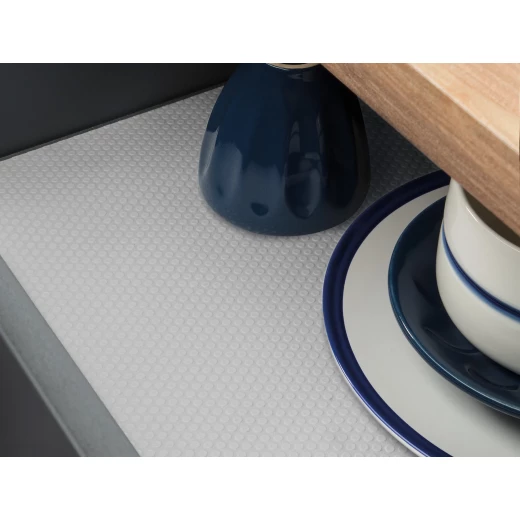 Madame COCO Gina Shelf Cover, Gray, Non-Slip, Easy to Clean, Cut-to-Size EVA Liner for Drawers, Cabinets & Shelves, 45x150 cm Madame COCO Gina Shelf Cover, Gray, Non-Slip, Easy to Clean, Cut-to-Size EVA Liner for Drawers, Cabinets & Shelves, 45x150 cm