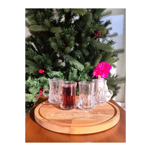 Madame Coco Brice 4-Piece Tea Cup Set 115ml Capacity, Elegant Porcelain Cups, Dimensions 5x9x4 cm Madame Coco Brice 4-Piece Tea Cup Set 115ml Capacity, Elegant Porcelain Cups, Dimensions 5x9x4 cm