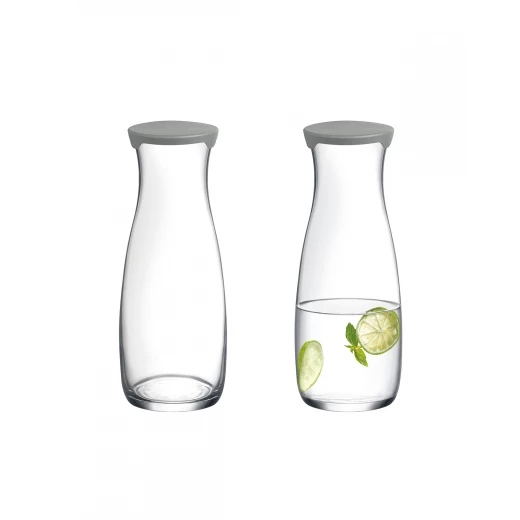 Madame Coco Diamanta Glass Carafe with Lid 1200ml, Elegant Single Water Jug, Classic Design for Serving Beverages - Madame COCO - Image 2