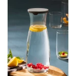 Madame Coco Diamanta Glass Carafe with Lid 1200ml, Elegant Single Water Jug, Classic Design for Serving Beverages - Madame COCO