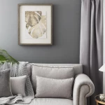 لوحة جدارية فيويّاج 53.5×63.5 سم، تصميم نباتي، إطار من MDF وزجاج، ديكور منزلي بسيط وأنيق من مدام كوكو - مدام كوكو