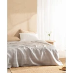 Madame COCO Mathilda King Size Ecocell Plain Pique Gray, 50% Cotton 50% Lyocell, Soft & Breathable, 240x220 cm - Madame COCO