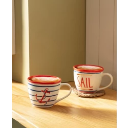 Marine Corde 2 pcs mug set 12X9X7CM 245 ml