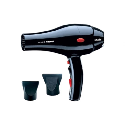 مجفف شعر SM-6815 بقوة 1900 واط محرك AC احترافي إعدادات سرعة متعددة تجفيف سريع فلتر سهل التنظيف أداء قوي ومتين من ساميكس مجفف شعر SM-6815 بقوة 1900 واط محرك AC احترافي إعدادات سرعة متعددة تجفيف سريع فلتر سهل التنظيف أداء قوي ومتين من ساميكس