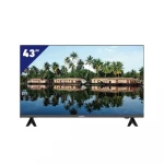 تلفزيون ذكي 43 بوصة QLED 4K بنظام أندرويد 13، تحكم صوتي، مع جهاز استقبال فضائي مدمج وتصميم بدون إطار وشاشة مقاومة للكسر من ساميكس - ساميكس