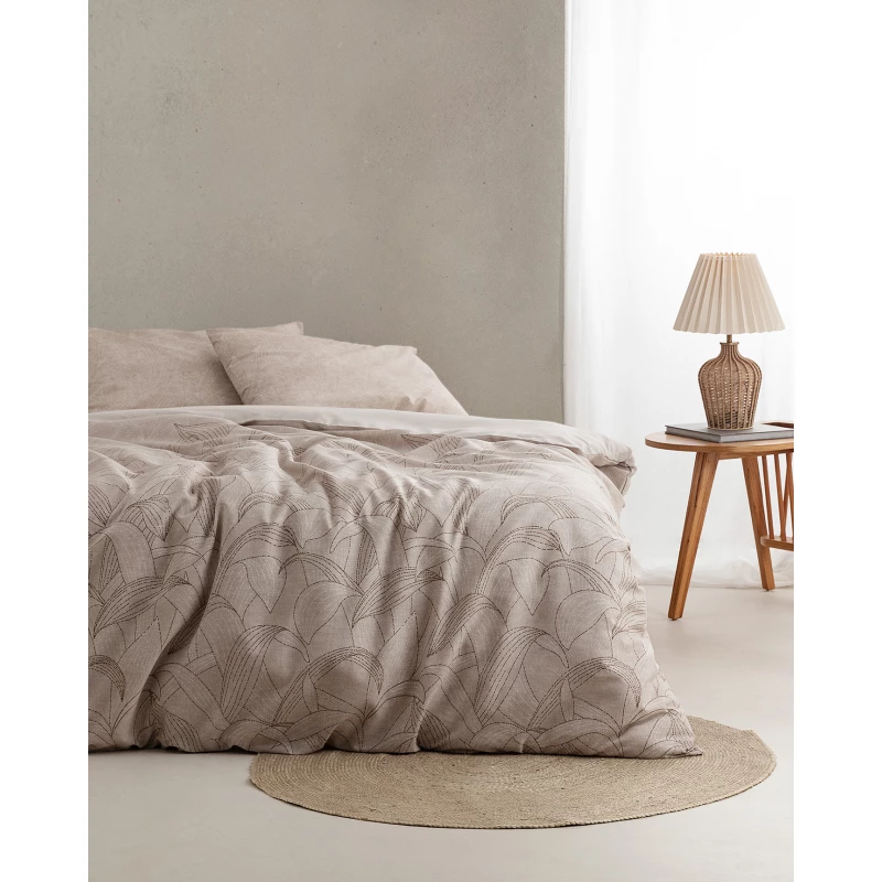 طقم غطاء لحاف مزدوج مدام كوكو أور 200×220 + 2×(50×70) + 240×260 سم – طقم سرير أنيق ودافئ - مدام كوكو