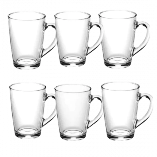 طقم كاسات زجاجية, 6 قطع, 160 مل, أكواب شفافة متينة للماء والعصائر والمشروبات الباردة, تصميم بسيط وأنيق آمنة لغسالة الصحون من لومينارك طقم كاسات زجاجية, 6 قطع, 160 مل, أكواب شفافة متينة للماء والعصائر والمشروبات الباردة, تصميم بسيط وأنيق آمنة لغسالة الصحون من لومينارك