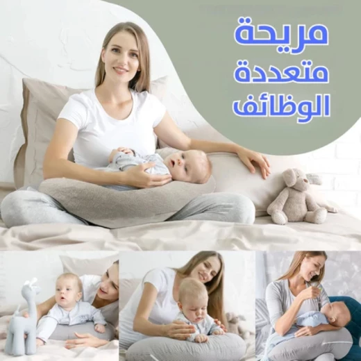 وسادة نوم ملتفة حول الجسم, دعم كامل للجسم للحمل، آلام الظهر، ونوم أفضل, تصميم مريح وغطاء ناعم قابل للغسل لون ابيض - Image 3