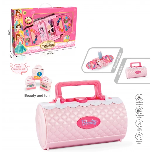 منتج أطفال مميز - Kids' Makeup Set in Bag Portable, Non-Toxic Cosmetics for Kids, Creative Play & Travel Fun منتج أطفال مميز - Kids' Makeup Set in Bag Portable, Non-Toxic Cosmetics for Kids, Creative Play & Travel Fun