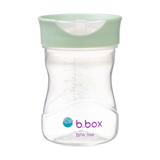 b.box Toddler Training Cup, BPA-Free Transition Cup for Babies & Toddlers, Drinking Rim with Water Window, No Spout or Straw, 12+ Months, Interchangeable Lid System Sage color b.box Toddler Training Cup, BPA-Free Transition Cup for Babies & Toddlers, Drinking Rim with Water Window, No Spout or Straw, 12+ Months, Interchangeable Lid System Sage color