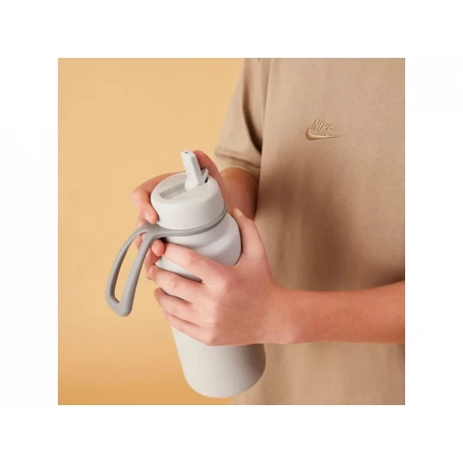 b.box 1L Insulated Flip Top Bottle, Shadow, Triple Layer Stainless Steel Water Bottle with Built-In Straw, Leak-Proof, BPA-Free Thermos for Cold Drinks up to 46 Hours - B.Box - Image 3
