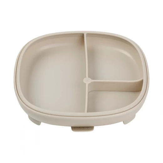 b.box 2-in-1 Suction Plate with Divider, Adjustable Baby Feeding Plate for Self-Feeding, Removable Suction Base & Divider, BPA-Free, Dishwasher & Microwave Safe latte b.box 2-in-1 Suction Plate with Divider, Adjustable Baby Feeding Plate for Self-Feeding, Removable Suction Base & Divider, BPA-Free, Dishwasher & Microwave Safe latte
