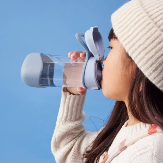 b.box 450mL Sport Spout Kids Water Bottle for School, Sports, Travel, Daycare Leakproof, Spill Proof, Dishwasher Safe Easy Grip Triangle Shape, Durable Tritan Material BPA Free chill out - B.Box - Image 3