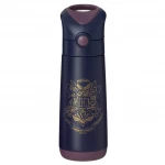 b.box Harry Potter Insulated Thermos Bottle, 500ml Stainless Steel Kids Water Bottle, Push-Button Lid, Silicone Straw, Carry Handle, Cold for 15h / Warm for 8h, BPA-Free - B.Box
