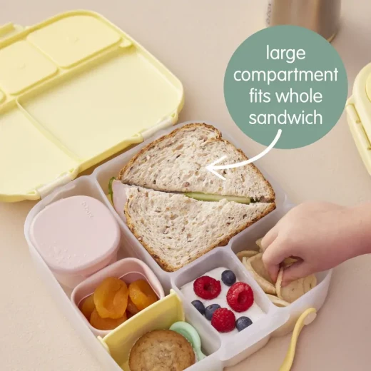 b.box Chill Out Lunchbox, Leakproof Bento Lunch Box with Gel Cooler Pack, Fits Whole Fruits & Sandwiches, Easy Open, Dishwasher Safe, For Kids 3+ - B.Box - Image 10