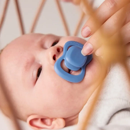 b.box Natural Rubber Pacifiers 0–6 Months, 2-Pack with Protective Cover, Soft Ocean/Sky Colors, BPA-Free, Natural Latex Nipple, For Breastfed Babies - B.Box - Image 11