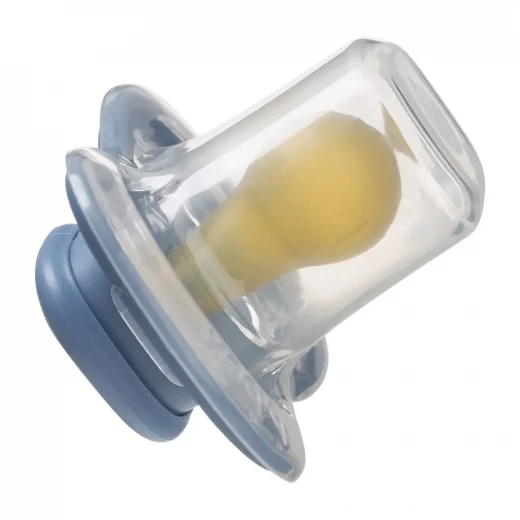b.box Natural Rubber Pacifiers 0–6 Months, 2-Pack with Protective Cover, Soft Ocean/Sky Colors, BPA-Free, Natural Latex Nipple, For Breastfed Babies - B.Box - Image 8
