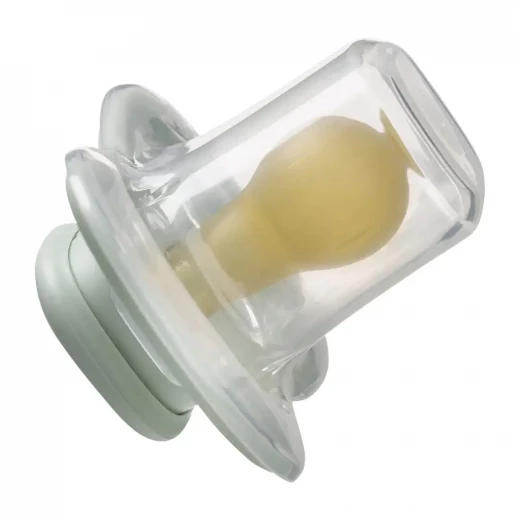 b.box Natural Rubber Pacifiers 0–6 Months, 2-Pack with Protective Cover, Soft sage/vanilla Colors, BPA-Free, Natural Latex Nipple, For Breastfed Babies - B.Box - Image 12
