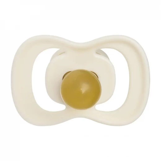 b.box Natural Rubber Pacifiers 0–6 Months, 2-Pack with Protective Cover, Soft vanilla/latte Colors, BPA-Free, Natural Latex Nipple, For Breastfed Babies - B.Box - Image 3