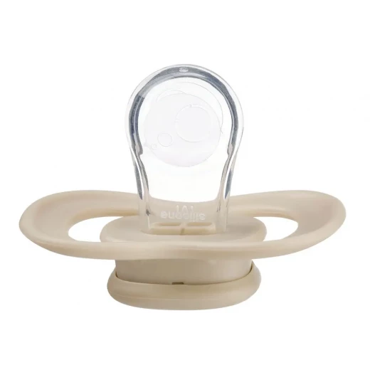 b.box Silicone Pacifiers 6m+, 2-Pack Blush/latte, Orthodontic, Symmetrical Shape, BPA-Free with Protective Cover - B.Box - Image 4