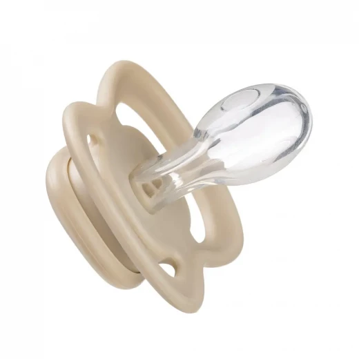 b.box Silicone Pacifiers 6m+, 2-Pack Blush/latte, Orthodontic, Symmetrical Shape, BPA-Free with Protective Cover - B.Box - Image 6