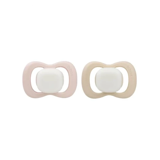 b.box Pacifier Silicone 2 Twin Pack, Blush/Latte | Soft Orthodontic Soother for Newborns | Lightweight & Durable Design | 0m+ - B.Box - Image 11