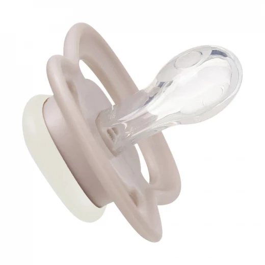 b.box Pacifier Silicone 2 Twin Pack, Blush/Latte | Soft Orthodontic Soother for Newborns | Lightweight & Durable Design | 0m+ - B.Box - Image 9