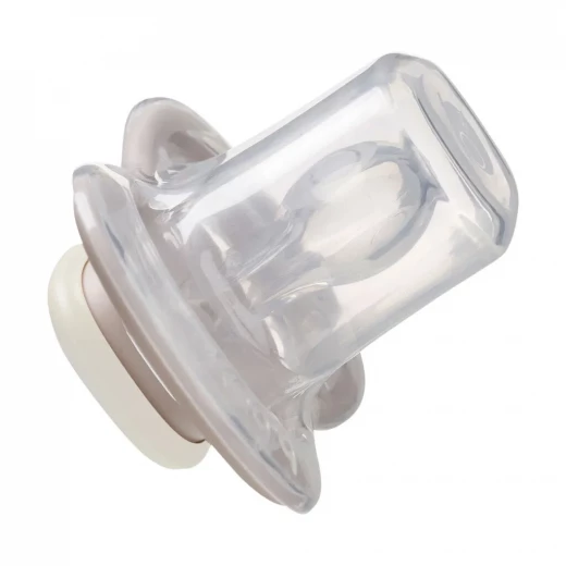 b.box Pacifier Silicone 2 Twin Pack, Blush/Latte | Soft Orthodontic Soother for Newborns | Lightweight & Durable Design | 0m+ - B.Box - Image 8
