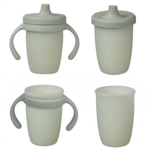 b.box Silicone Spout Cup for Babies, Easy-Grip Handles, Soft Angled Spout, Built-In Cover, BPA-Free, Interchangeable Base & Lid, Spill-Resistant Training Cup Sage - B.Box - Image 9