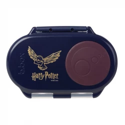 b.box Snack Box for Kids, Harry Potter, Airtight Snack Container with Two Leakproof Compartments & Flex Space for Whole Fruit, BPA-Free, Compact & Travel-Friendly