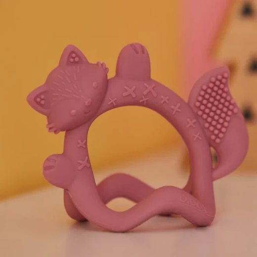 b.box Wrist Teether (Blush), Food-Grade Silicone Baby Teething Bracelet, Multi-Texture, Lightweight, Easy-Grip, Soothes Gums, Dishwasher & Steriliser Safe - B.Box - Image 5