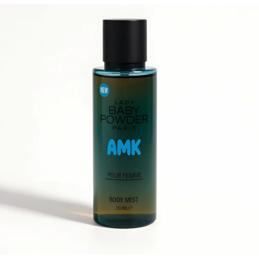AMK Lady Baby Powder Body Mist Green 250ml Refreshing Fragrance for Daily Use AMK Lady Baby Powder Body Mist Green 250ml Refreshing Fragrance for Daily Use
