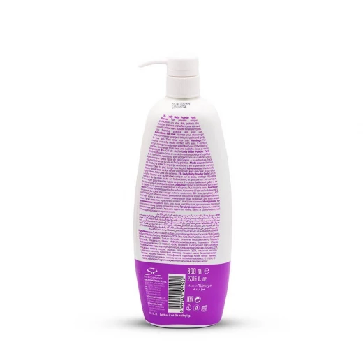 AMK Lady Baby Powder Perfumed Splash Shower Gel, Purple, 800ml, Deep Hydration & Gentle Cleansing for All Skin Types, Long-Lasting Fragrance, Daily Use - AMK - Image 2