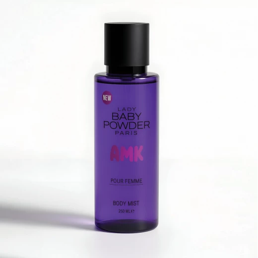 AMK New Lady Baby Powder Body Spray Purple 250ml Gentle Scent Refreshing Fragrance for Women AMK New Lady Baby Powder Body Spray Purple 250ml Gentle Scent Refreshing Fragrance for Women