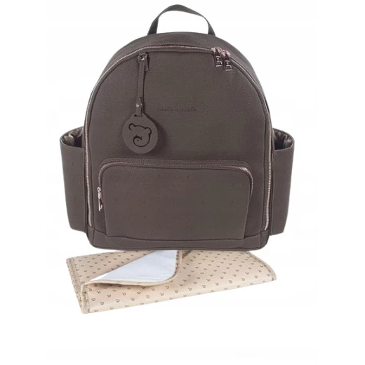 Pasito a Pasito Diaper Bags – London Coffee Rucksack (LD) Elegant and Functional Backpack for Stylish Moms Pasito a Pasito Diaper Bags – London Coffee Rucksack (LD) Elegant and Functional Backpack for Stylish Moms